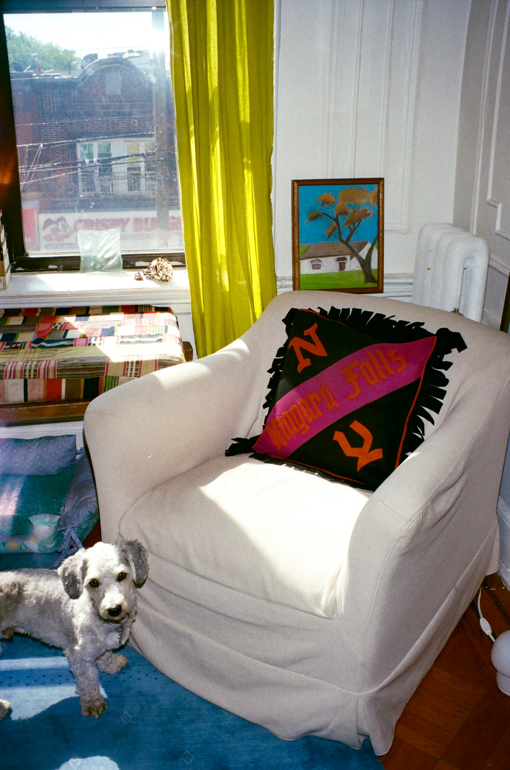 1960s Niagara Falls Felt Souvenir Pillow Insert
