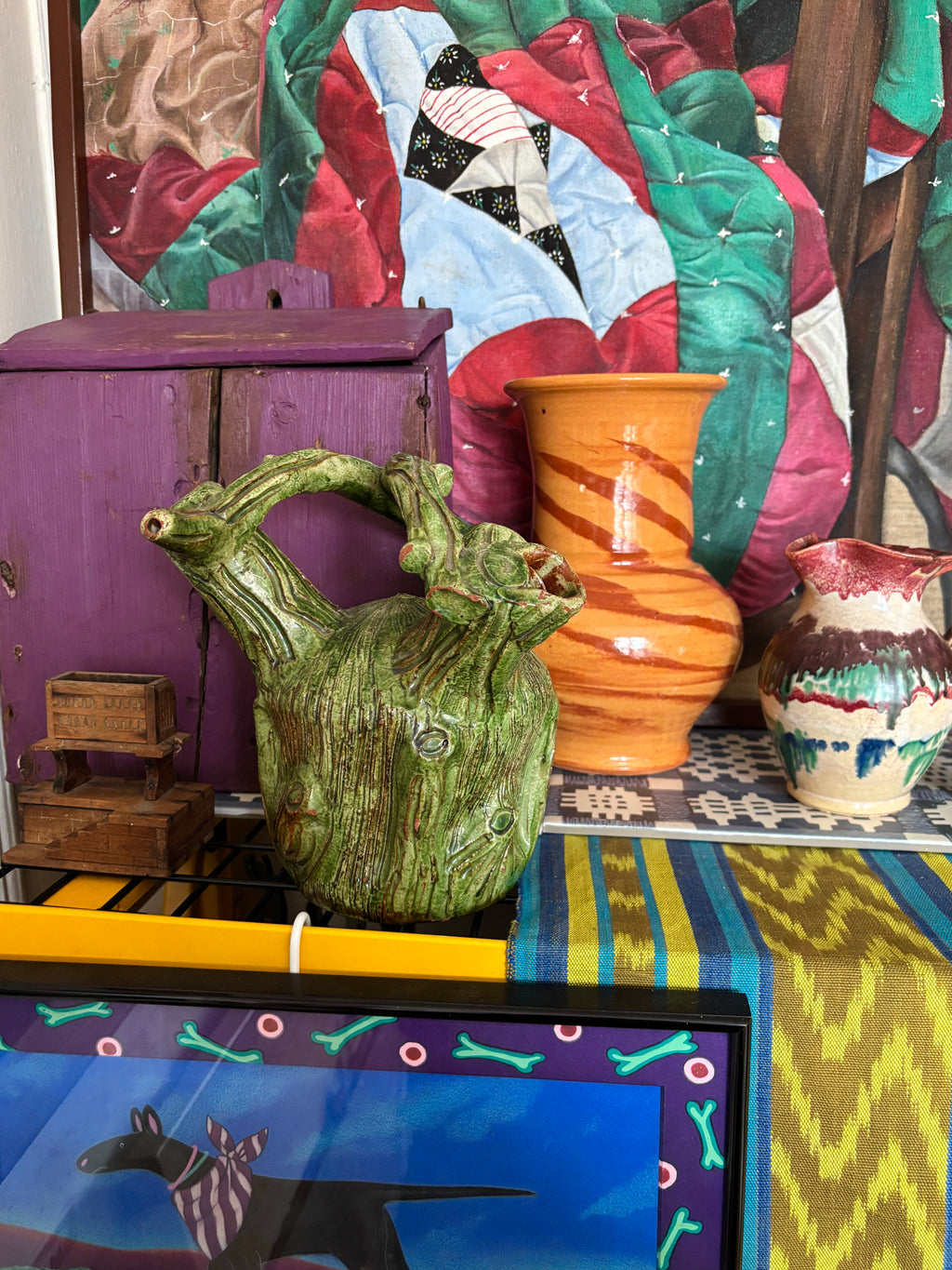 Green Puzzle Jug
